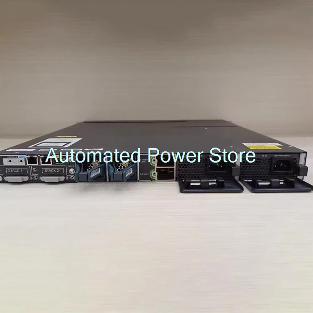 WS-C3750X-24T-E 24 Port Full Gigabit Layer 3 Switch 100% Tested Fast Ship Perfect Work