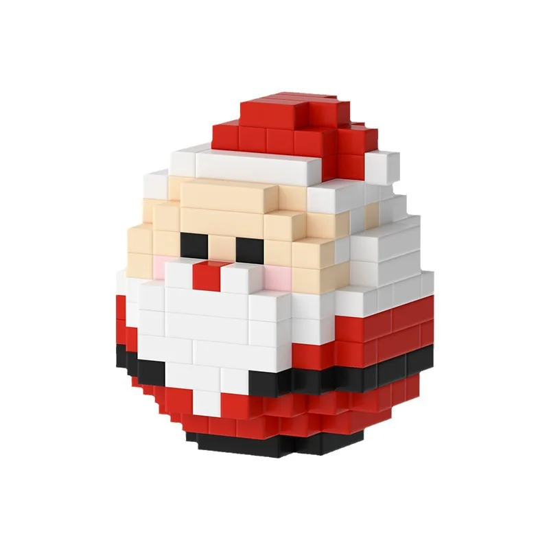 Christmas Decorations 2024 Mini Blocks Kits Christmas Tree Snowman Model Micro Bricks Toy For Kids Gift