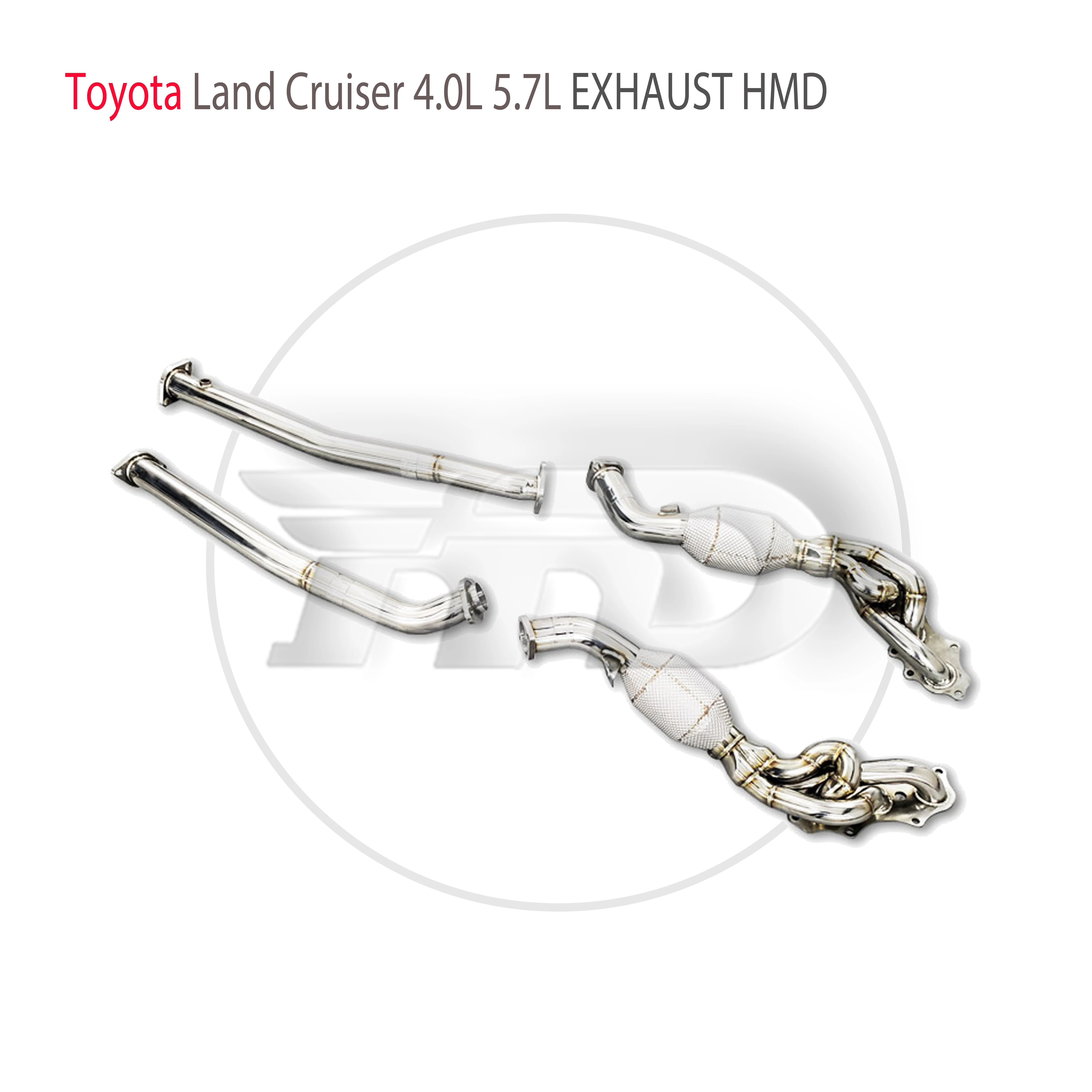 

HMD Exhaust System High Flow Performance Downpipe Manifold for Toyota Land Cruiser 4.0L 5.7L Car Accessories With Cat Pipe