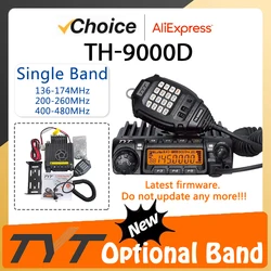 TYT Car Radio TH-9000D Plus Mobile Station VHF136-174/220-260MHz UHF400-490MHz Long Range 60W 45W Long Range Car Walkie Talkies