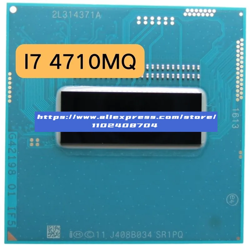 

Intel Core i7-4710MQ i7 4710MQ SR1PQ 2.5 GHz Quad-Core Eight-Thread CPU Processor 6M 47W Socket G3 / rPGA946B