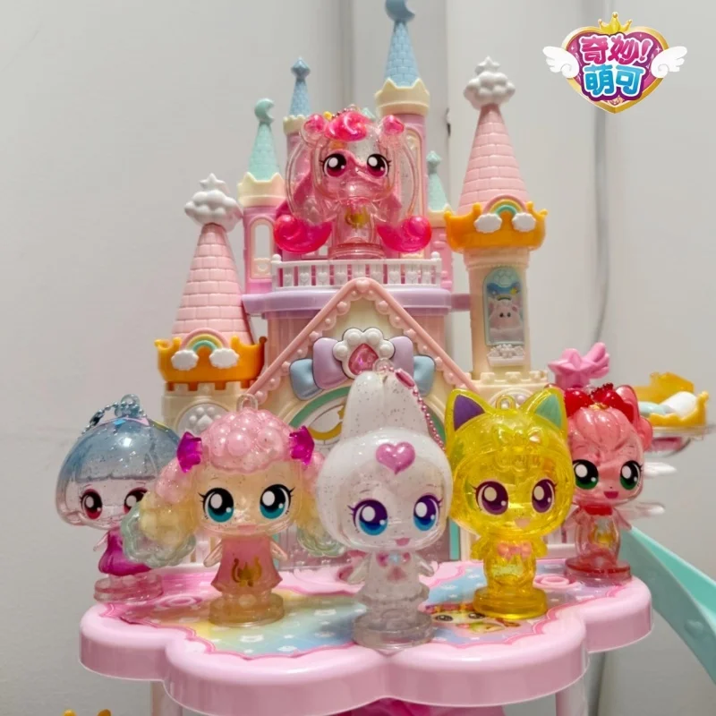 

Catch Teenieping Glitter Pendant Blind Box Character Figure Clear Glitter With Beaded Chain Display Ornament For Collection