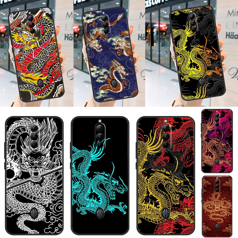 DRAGON TATTOO JAPANESE For ZTE Nubia Red Magic 8 Pro Plus Soft Case For Redmagic 7 Pro 7S 5G 5S 6R 6S 6 Pro Cover