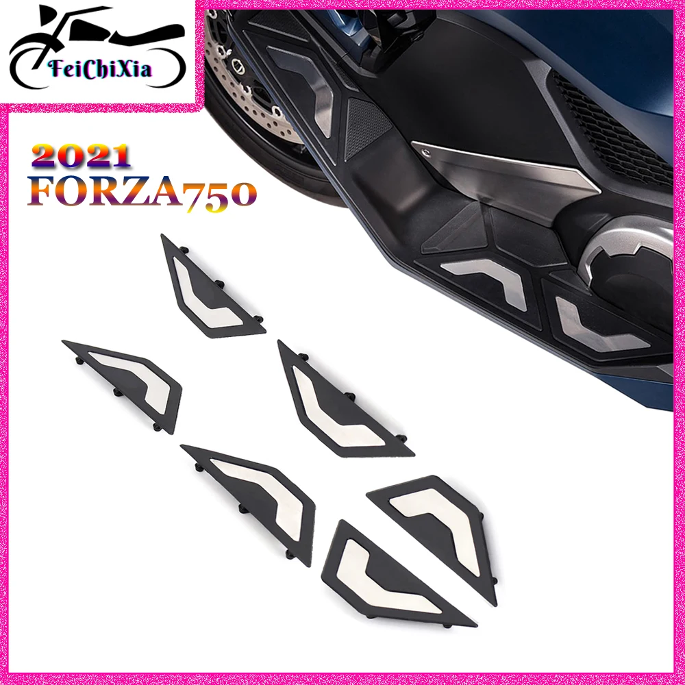 For HONDA FORZA NSS 750 FORZA750 NSS750 2021 Motorcycle Accessories Non Slip Footrest Foot Stool Plate Pedal Pads Kit