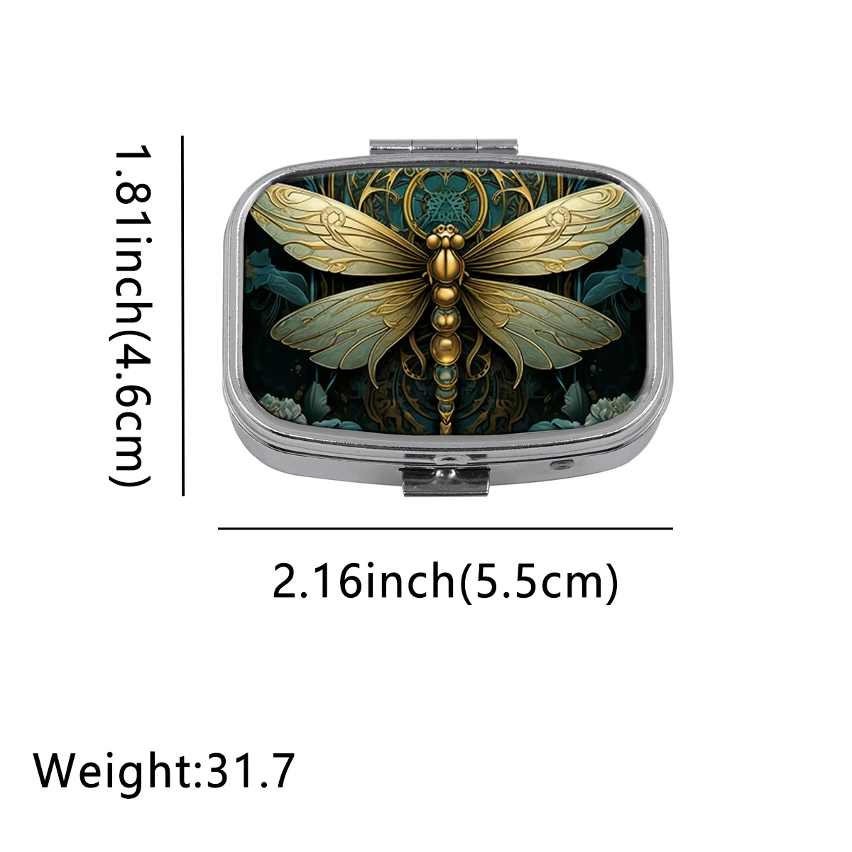 Travel Cases Pill Boxes Dragonfly Medicine Organizers Household Holder Small Pill Container Portable Medicine Box