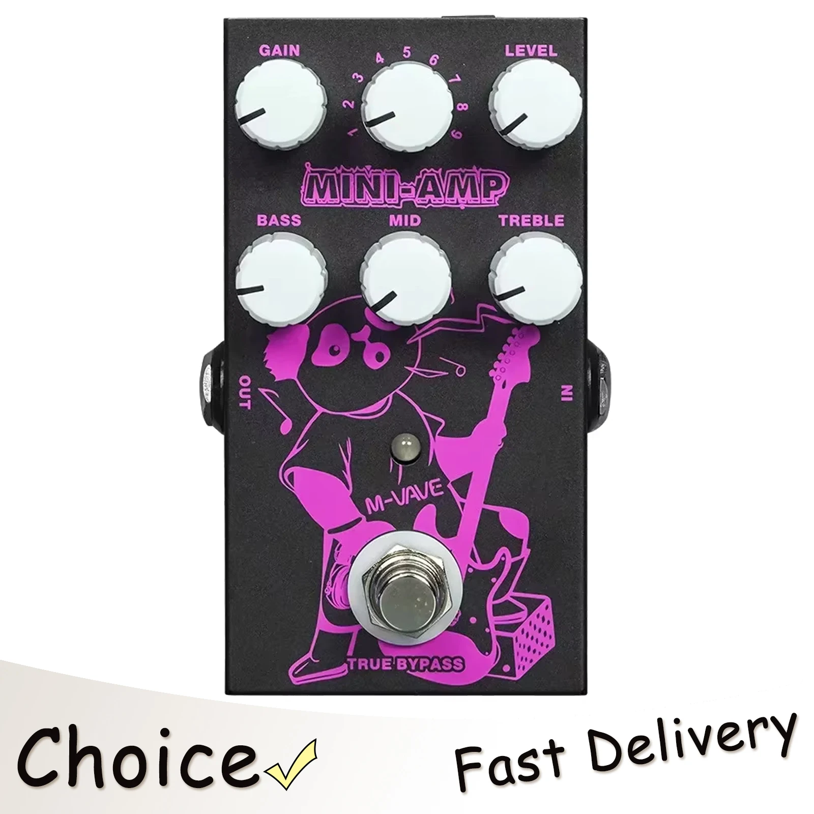 

Педаль эффектов для электрогитары M-VAVE MINI AMP, мини-усилитель, аналоговый эффект, педаль с функцией True Bypass, аксессуары для электрогитары