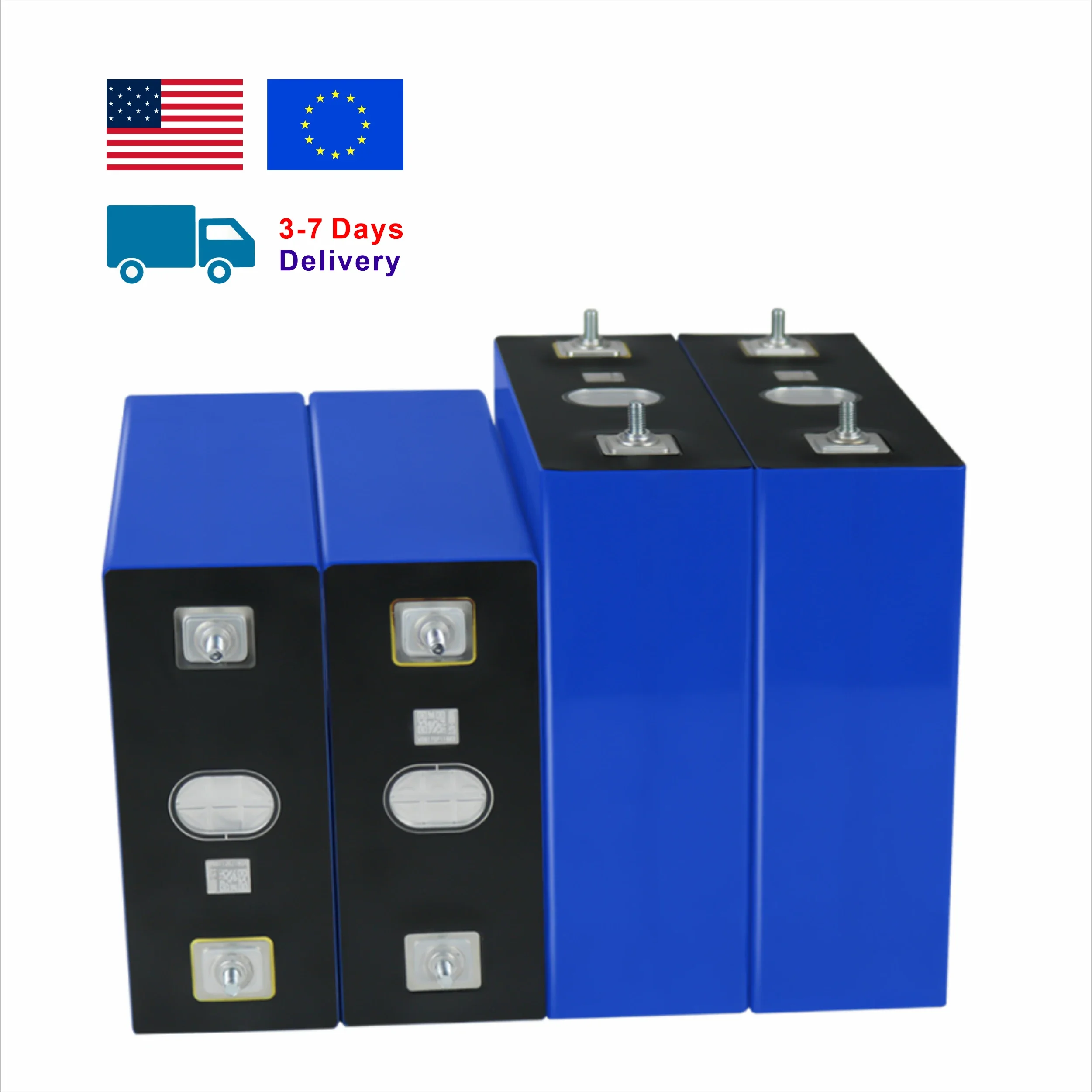 4 pieces of A-grade LiFePO4 340Ah lithium iron phosphate batteries with a voltage of 3.2V, suitable for houses, vehicles,