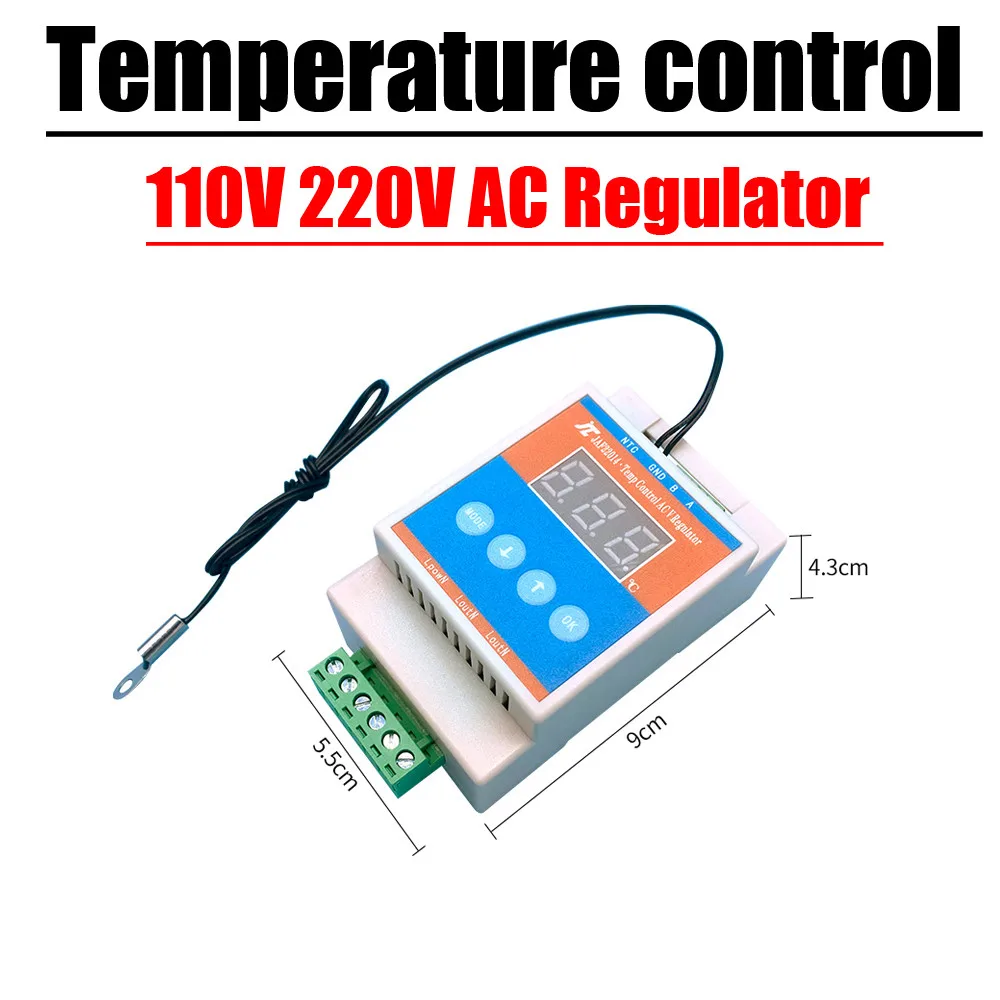 Controle de Temperatura ac Fan Regulação de Velocidade do Motor Interruptor Termostato Gabinete do Chassi Aquecimento Comunicação Rs485 ac 220v 110v