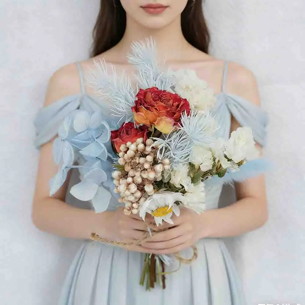 Красочный-букет-из-сухоцветов-ручной-работы-мини-композиция-для-декора-мероприятий-натуральный-вечный-цветочный-подарок-в-коробке-свадебный-аксессуар