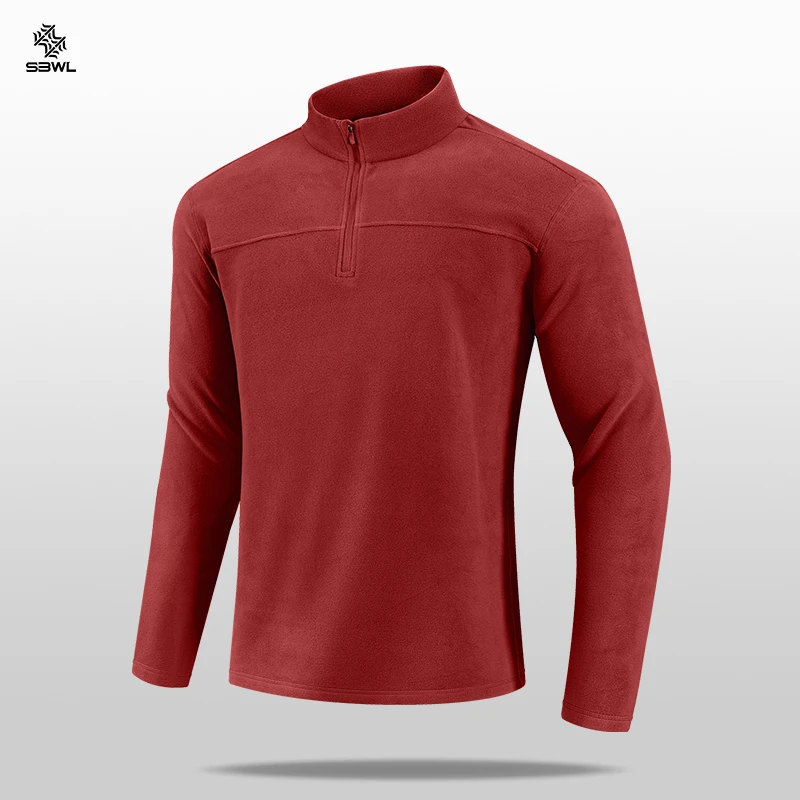 

SBWL 2025: мужская новая осенне-зимняя теплая футболка с длинными рукавами для занятий спортом на открытом воздухе, модная повседневная спортивная куртка высокого качества, топы