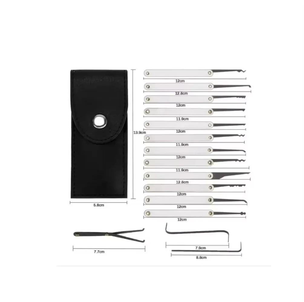 3Lot IN 1 Unlocking Lock Pick Set Key Extractor Padlocks Kit Locksmith Pick Training Kit Pin Broken Key Hand Tool Locksmith
