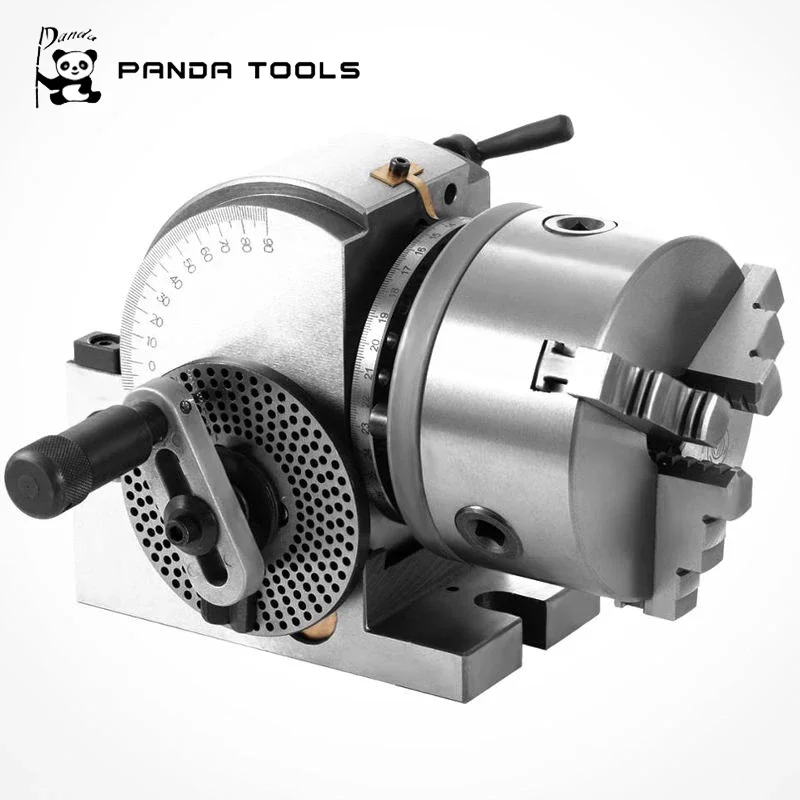 High Precision BS-1 Dividing Head 3Jaw Lathe Chuck 200mm With Tailstock And Dividing Plates