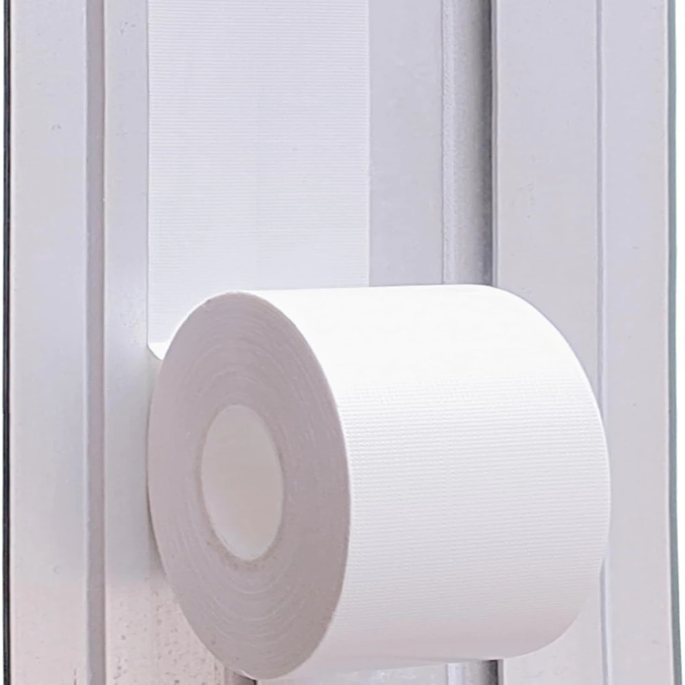 

White Window Weather Sealing Tape Waterproof Window AC Air Conditioner Sealing Tape Can Keep Out Drafts Cold Air Rain Dust Smog