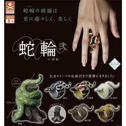 STASTO Japan Gashapon Figure Anime Cute Boa Constrictor Ring Snake Miniature Model Action Figurine Capsule Toys Creative Gift