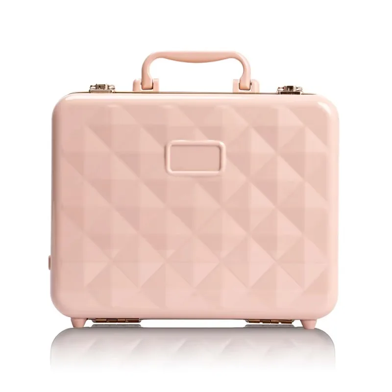 Portable Travel Smart Foldable Touch Screen Cosmetic Vanity Case Storage with Led Light Mirror Makeup Organizer Box
