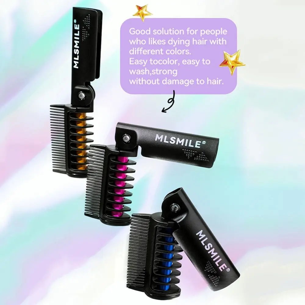 

6Pcs Colorful Hair Chalk Cream Comb Disposable Washable Hair Color Stick DIY Hair Coloring Temporary Hair Color Dye Cosplay