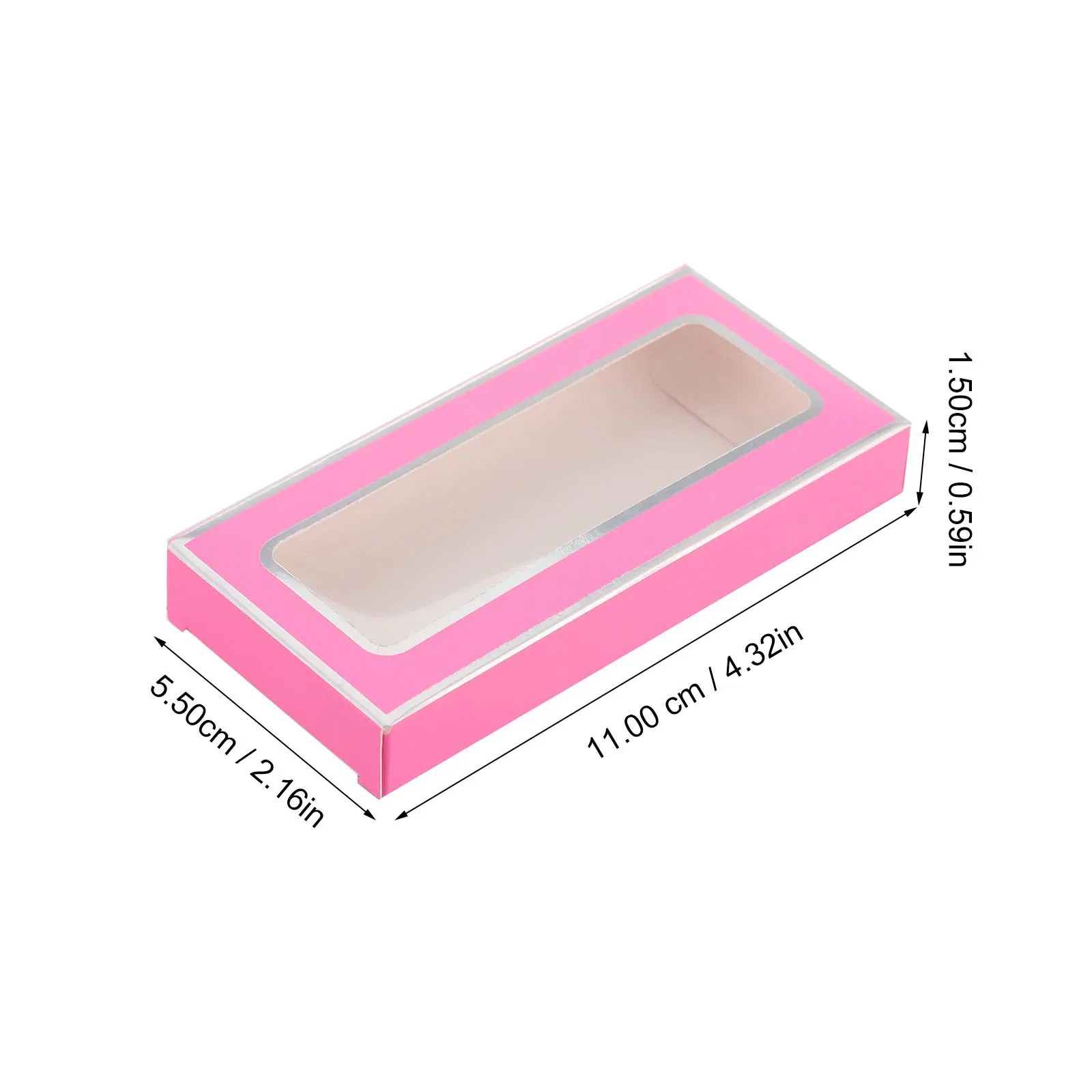 30Pcs Empty False Eyelash Storage Box Lightweight Portable Paper Lash Organizer Case Protective Compact for Daily Makeup