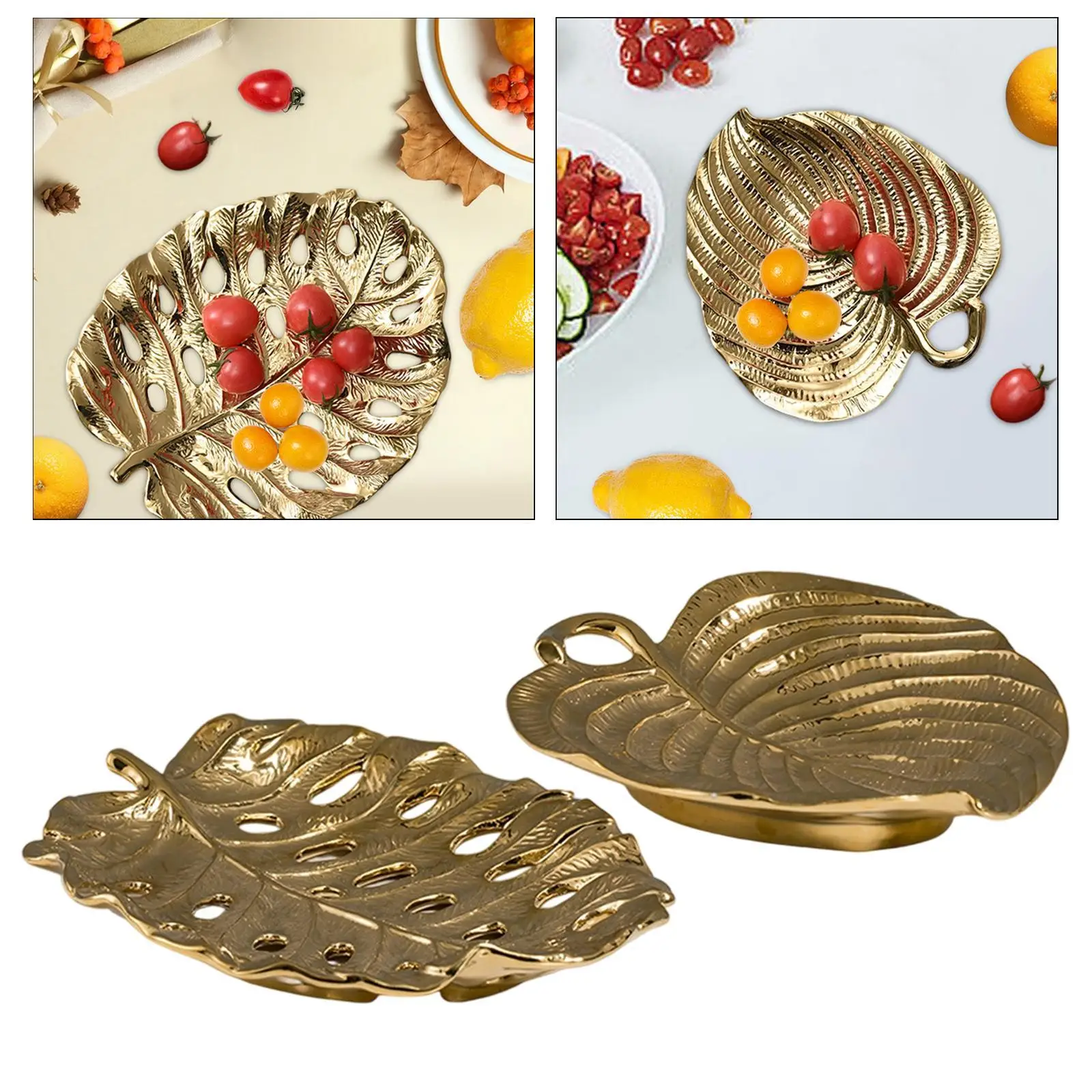 

Leaf Jewelry Tray Creative Key Holder for Dressing Table Home Living Room