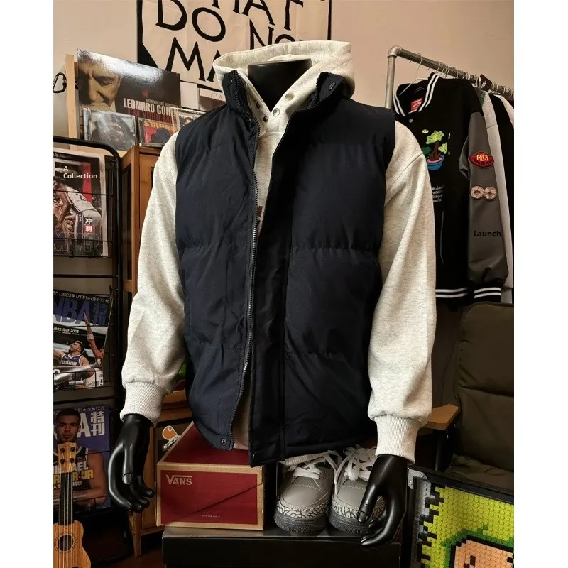 

Мужской зимний пуховый жилет Cleanfit с воротником-стойкой, новый, теплый, утолщенный, повседневный, свободного кроя