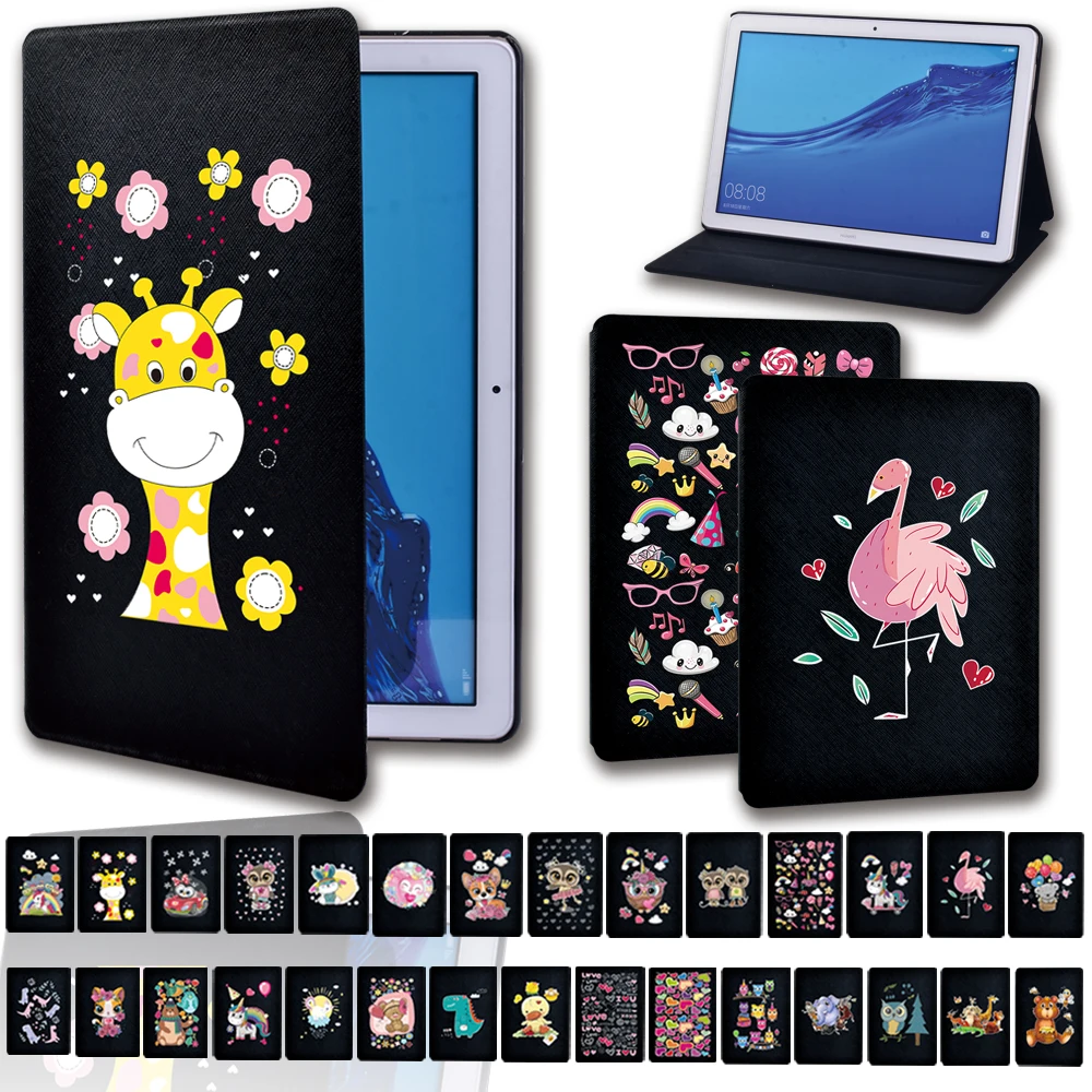 

Tablet Flip Case PU Leather for Huawei MediaPad T3 8.0/T3 10 9.6/T5 10 10.1 Inch Tablet Shockproof Protector Sleeve Case