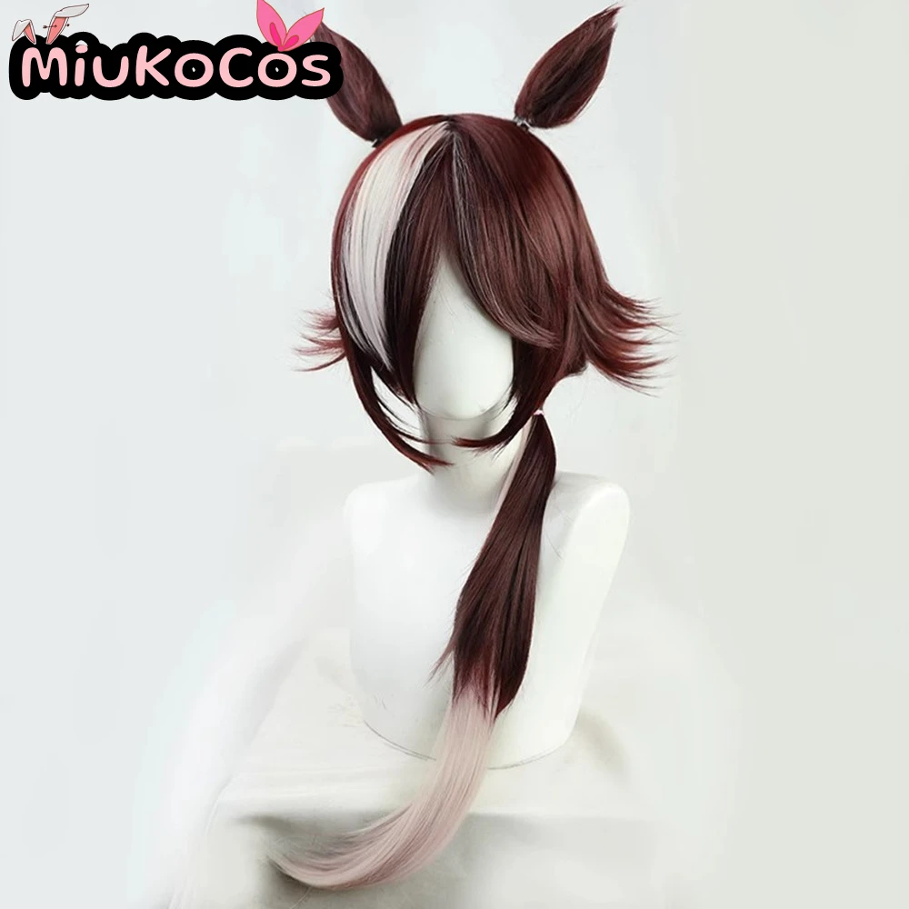 IN STOCK ウオッカ Vodka Cosplay Wig With Ears and Tail MiukoCosplay Game Umamusume:Pretty Derby Cosplay 4