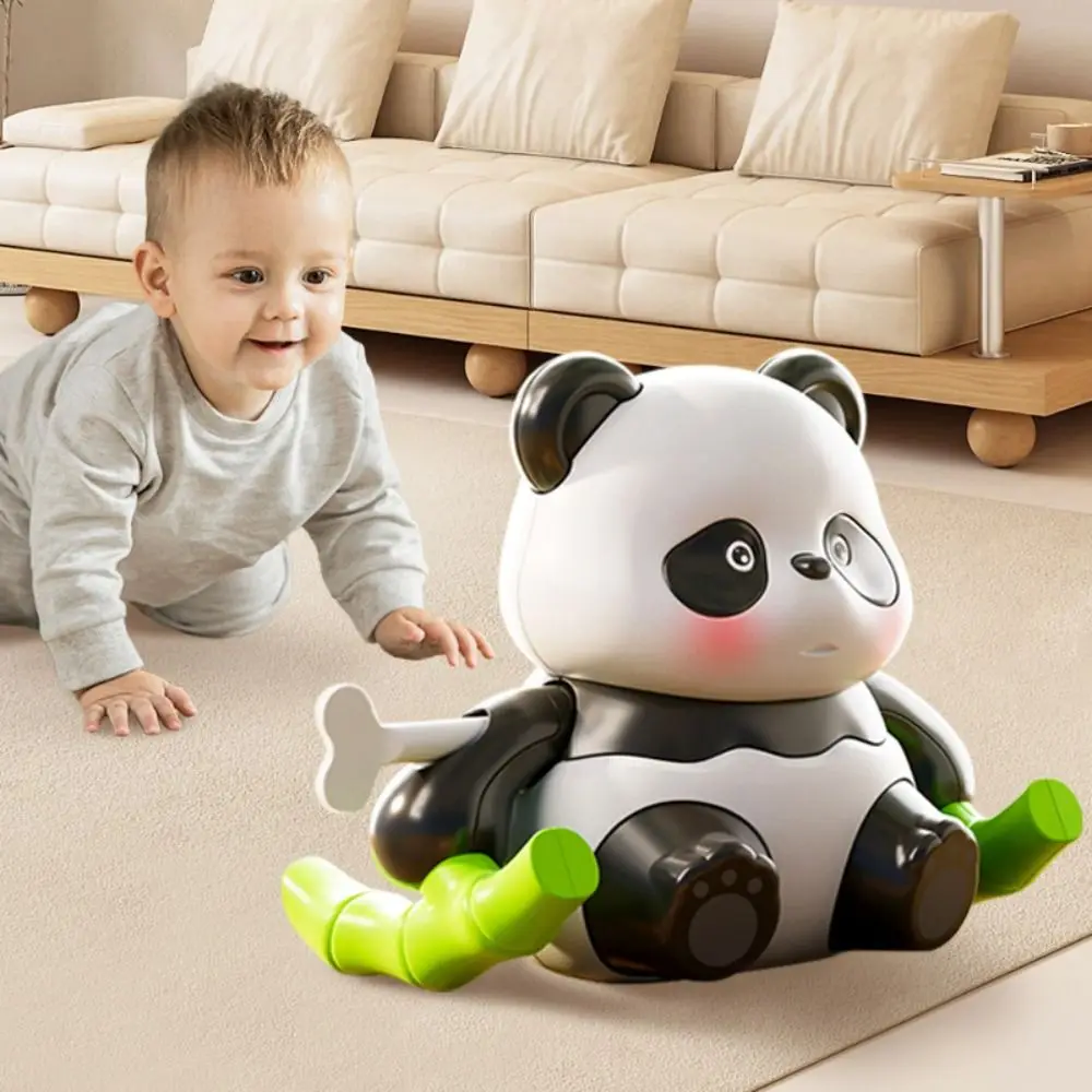 Twist Walking Animal Wind up Panda Toy Arrampicata Cartoon Walking Panda Toy Interattivo Simpatico panda Orologio Giocattoli per bambini
