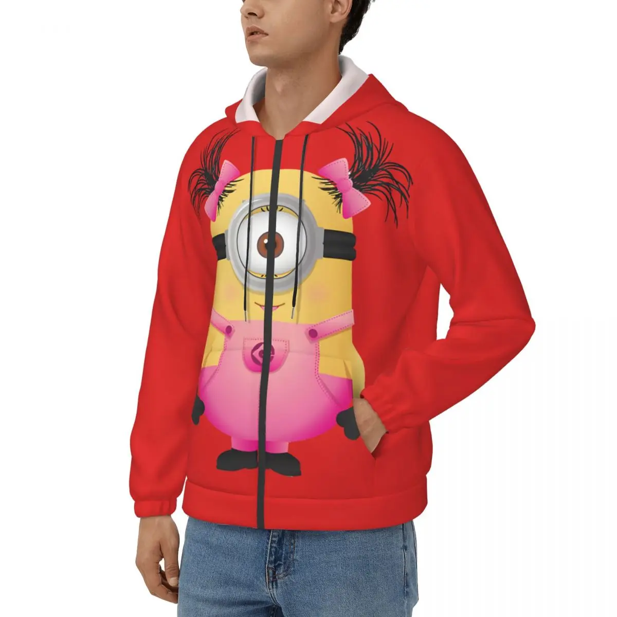 Minions Twintails Men Hoodie Despicable Me Minions Clothing  Amazing Hoodies Gift Idea