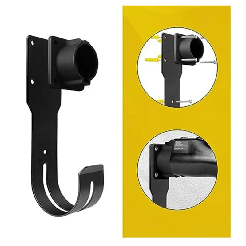 Easy To Use J1772 EV Holder SAE J1772 EV Holder Wall Mount For All J1772 EV Models Charging Cable Holder