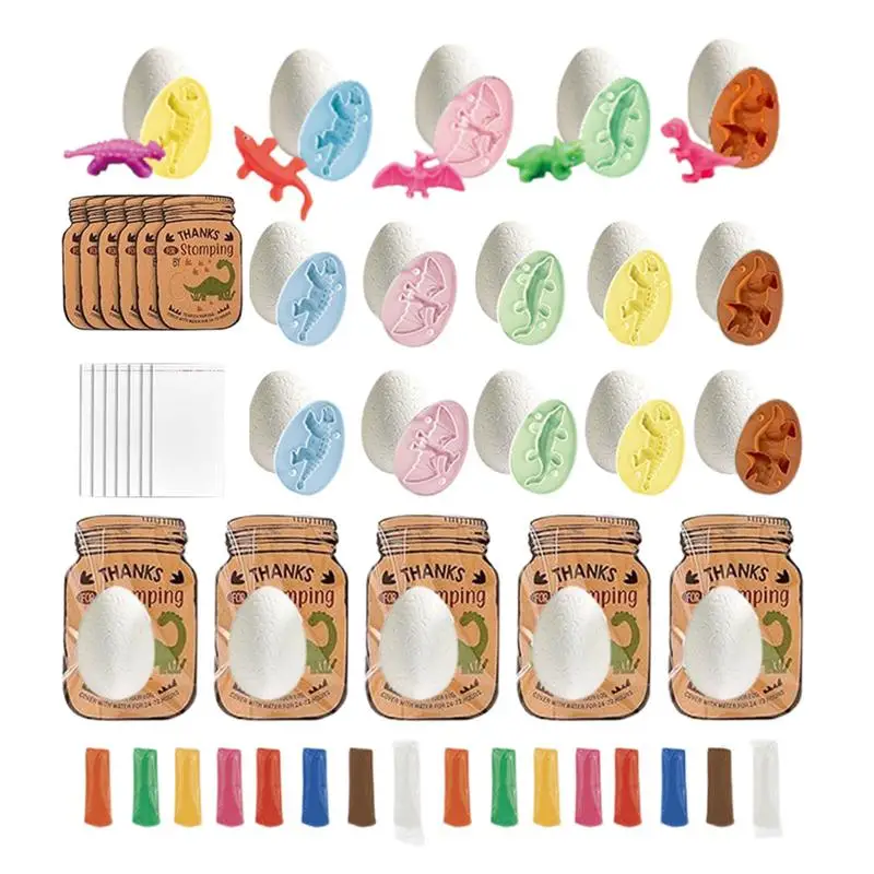 Modeling Clay For Kids 20 Pieces Kids Molding Clay Dinosaur Egg Dinosaur Clay Building Kit For Develop Creativity Coordination