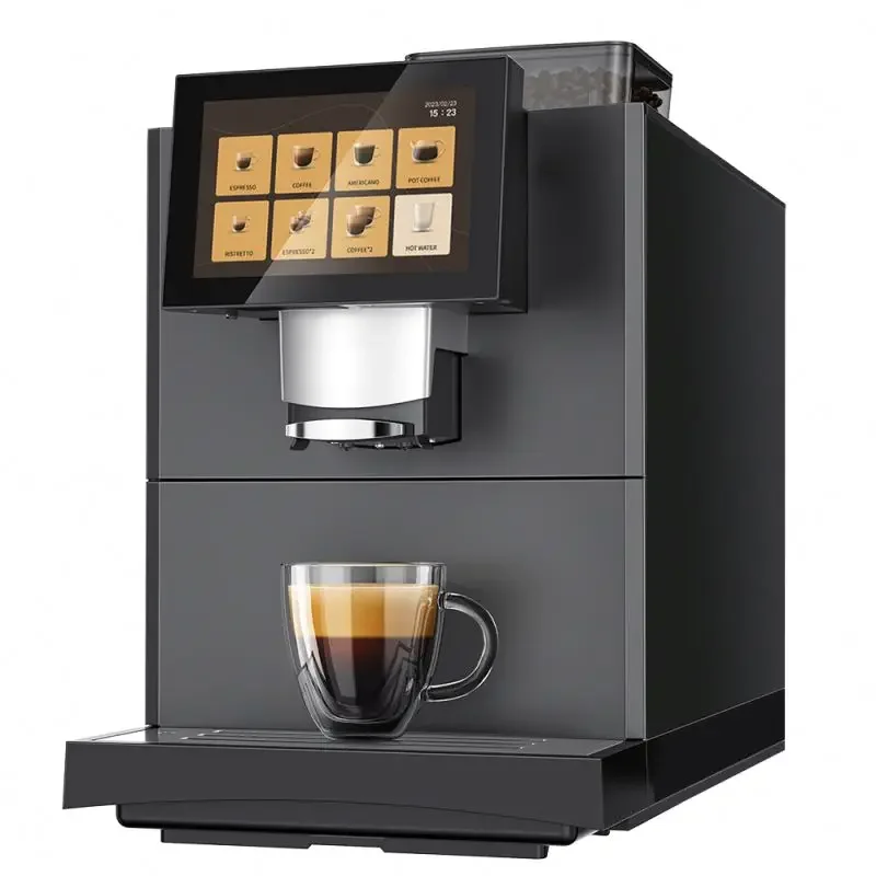 A  Wholesale Fully Automatic Multi-language Commercial Professional Espresso Vending Coffee Maker Machine