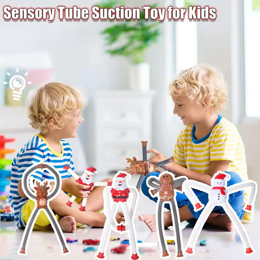 

1/4pcs Christmas Extendable Santa Claus Snowman Pendants Christmas Decoration for Home Xmas Tree Hanging Ornaments New Year Kids