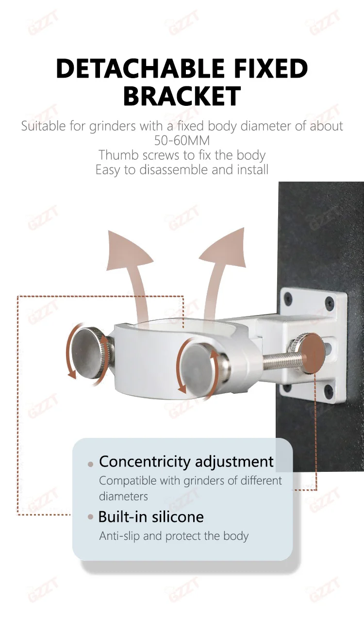 Soporte de molienda de velocidad Variable GZZT MG-U para molinillo manual, soporte para molinillo de café, adecuado para la mayoría de molinillos manuales de 50-300RPM