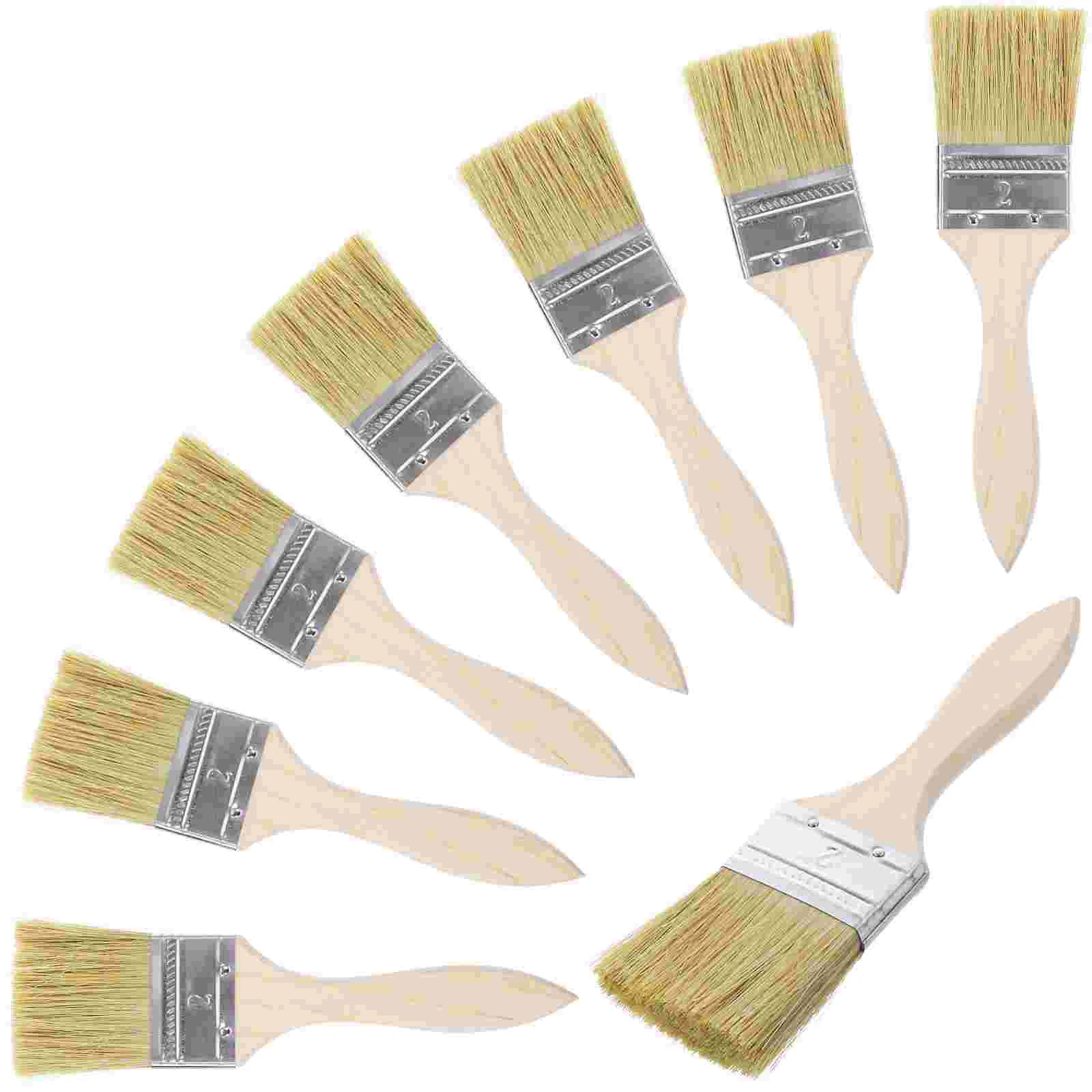 

23pcs Paint Wooden Handle Bristle Brush for Wall and Furniture Painting (2inch, Thin Handle) Paint Brush