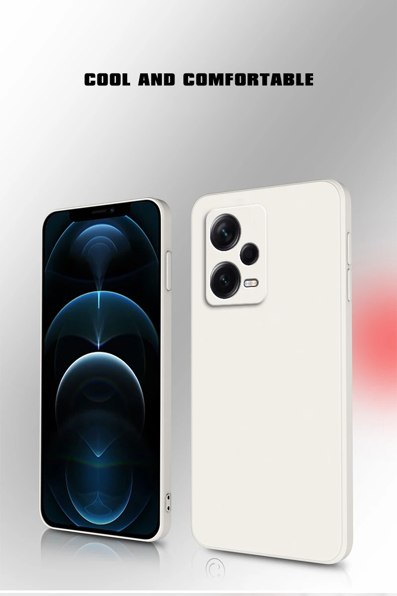 Quadratische matte Silikonhülle für Xiaomi POCO X5 X5PRO 5G Soft Fundas Poco X5 Pro 5G Matte Basic Cases Caqas – Detail 2