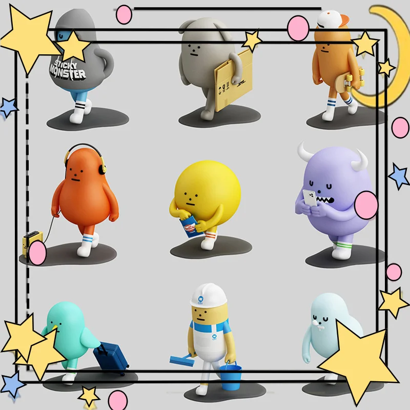 

Sticky Monster Lab Sml Step-By-Step Blind Box Sticky Monsters Research Institute Collectible Toys Trendy Surprise Special Gifts