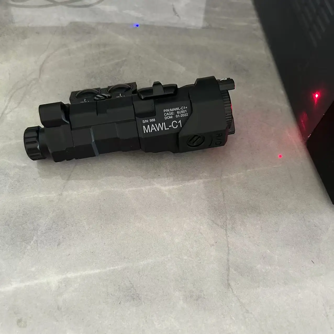 20mm Taktik PEQ A2 MAWL C1 Kukla Lazer El Feneri Airsoft Silah Dekoratif Kutu Hiçbir fonksiyon Pil Kutusu Fit avcılık