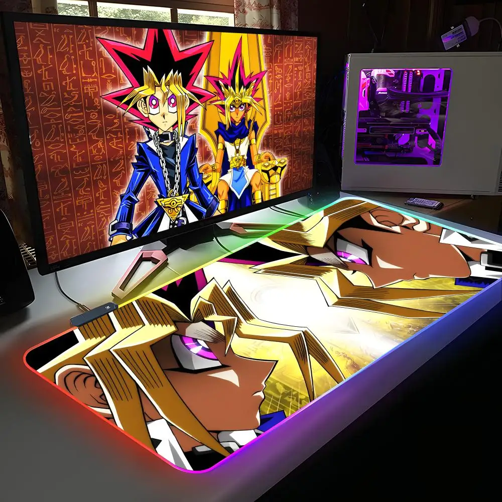 

Yugioh Yami Yugi коврик для мыши RGB резиновый компьютер ноутбук официальная игра цветные киберспортивные эстетические красивые модные роскошные коврики