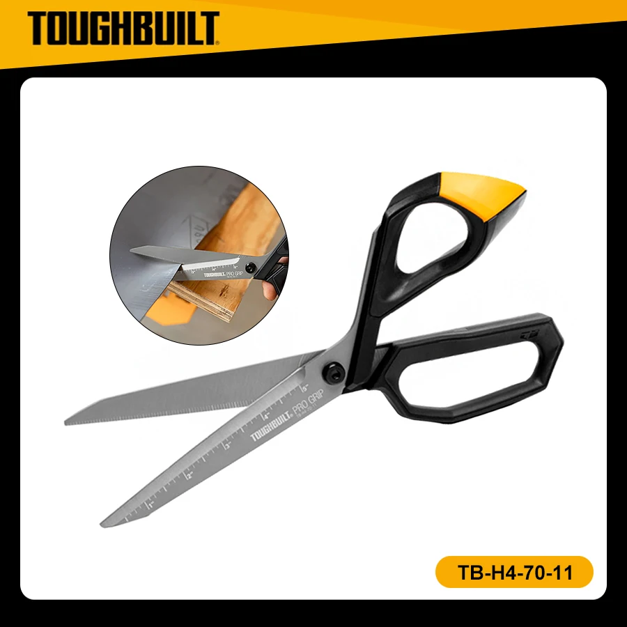 

TOUGHBUILT TB-H4-70-11 Shears Construction Industrial Strength Scissors 11" Thin Iron Shears Hand Tools