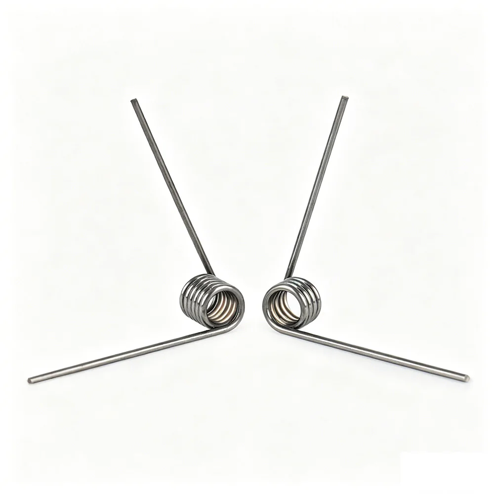 Wire Diameter 1.6mm Spring Steel V-Shaped Helical Torsion Spring Angle 60 90 120 180 Degrees Custom Metal Springs 10 Pieces
