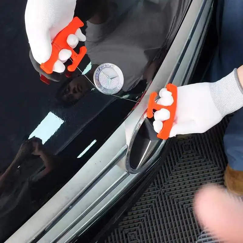 KUNAS Auto-Emblem-Entfernungswerkzeug Beschädigt den Lack Nicht, Auto-Emblem-Entferner-Set für Heckklappen-Embleme, Einfaches Abziehen von Auto-Logos