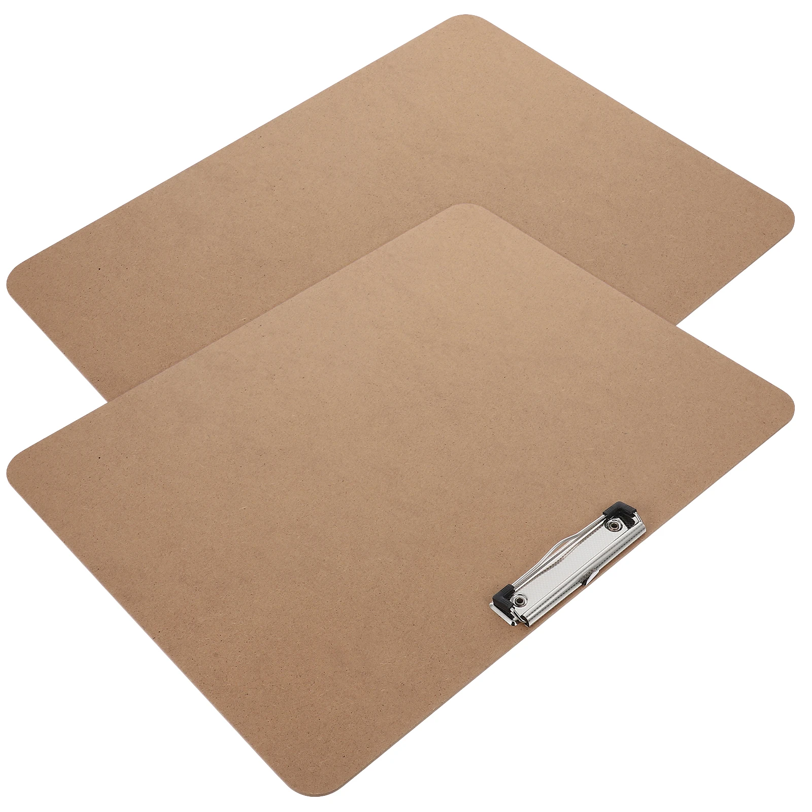 

2Pcs Large Size Wooden Art Clipboard Smooth Surface Material Strong Clip Design Portable Drawing Board Painting
