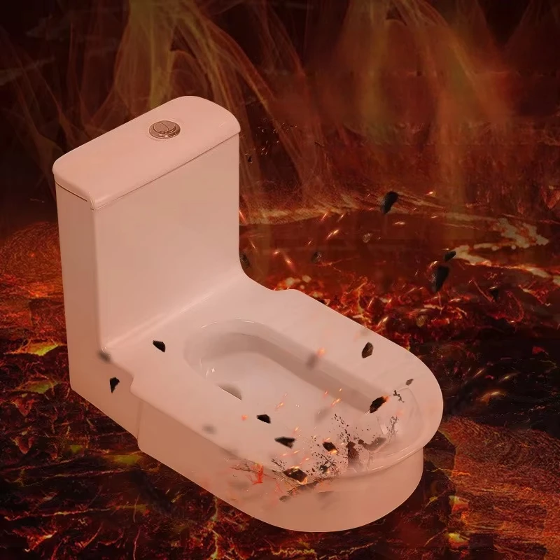 js-Modern Dual-Use Ceramic Toilet Household Silent Direct Flush Squatting Sitting Integrated Odor-Proof Design！