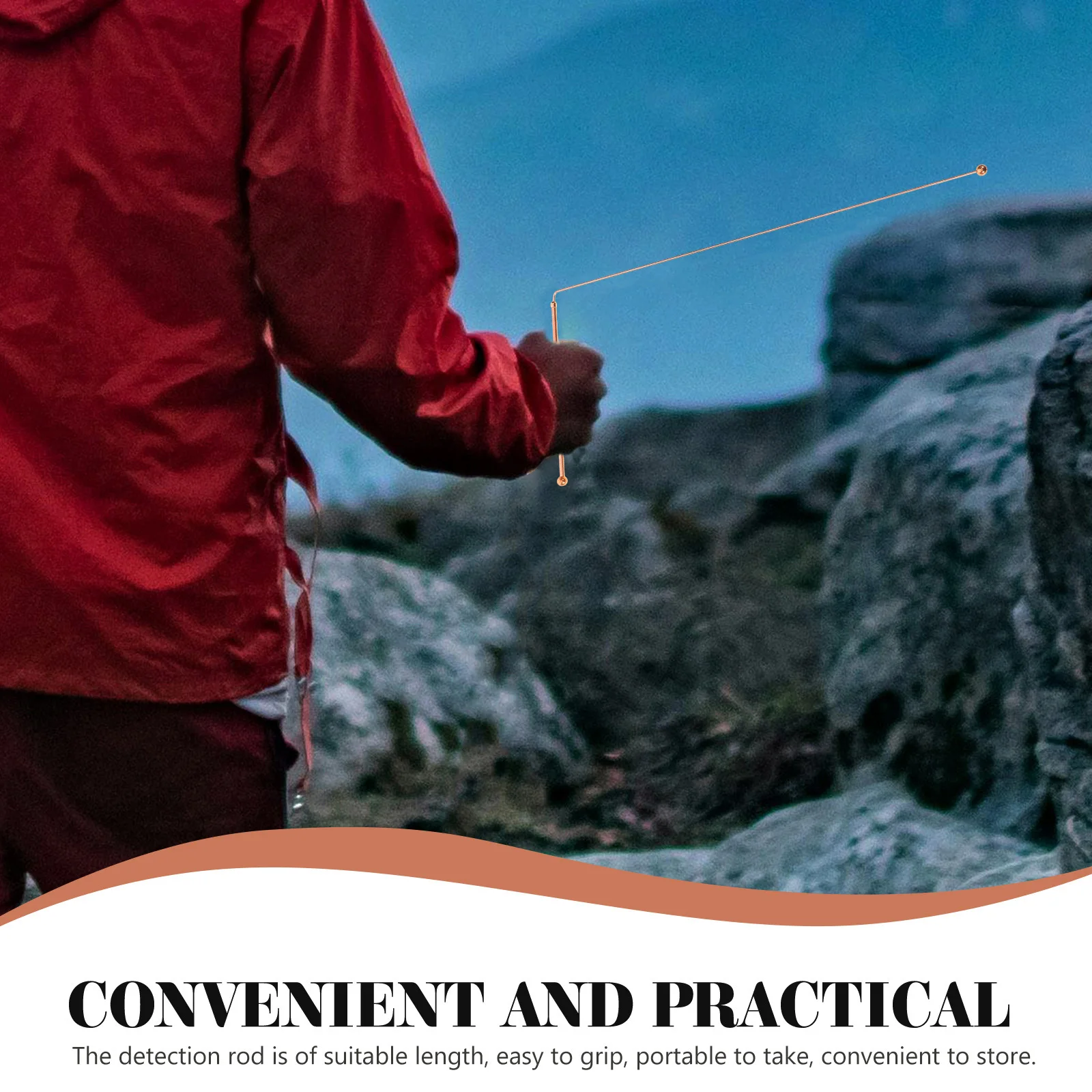 

1Set Brass Dowsing Rods Pendulum Pendant Sturdy Reliable Exploration Activities Water Divination Brass Dowsing Rods