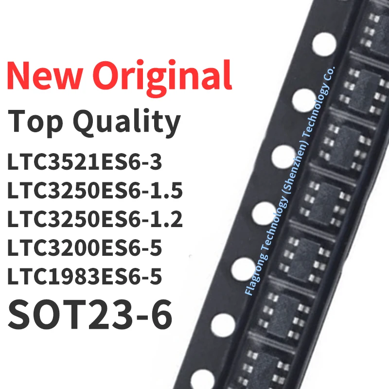 1 Piece LTC3521ES6-3 LTC3250ES6-1.5 LTC3250ES6-1.2 LTC3200ES6-5 LTC1983ES6-5 LTC1983ES6-3 LTC1928ES6-5 LTC3521ES6-3.3 SOT23-6