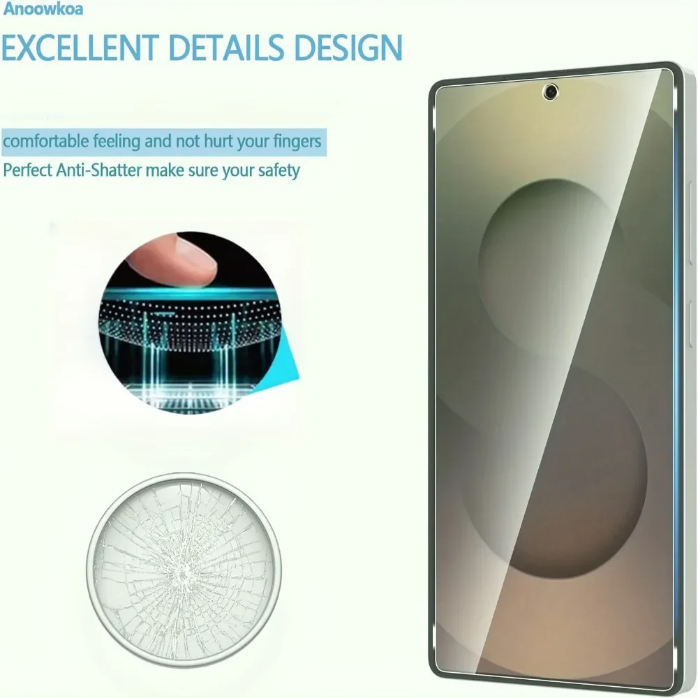 5 قطعة الزجاج المقسى لسامسونج غالاكسي S25/S25 زائد/S25 الترا S24FE حامي الشاشة S20 زائد S21FE S22 S23 زائد S8 S9 S10 فيلم