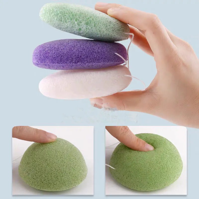 1/2/3 قطعة تنظيف تقشير الوجه الطبيعي Konjac نفخة منظف مسام الوجه إسفنجة غسيل أدوات العناية بالبشرة الوجه #5