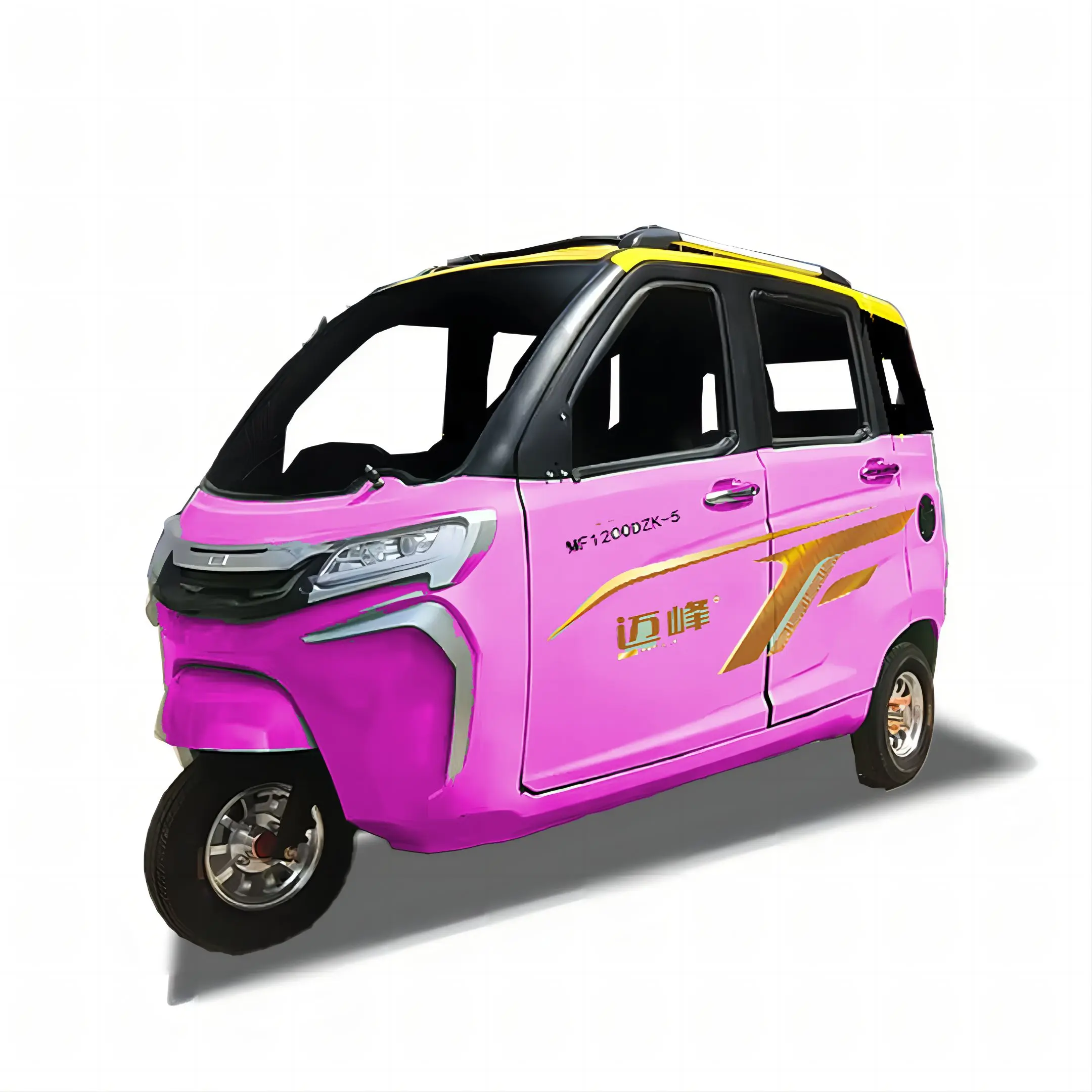 Fully Enclosed Adult 3-Wheeled Electric Tricycle Cheap 60v Covered Freight Bicycle Transport