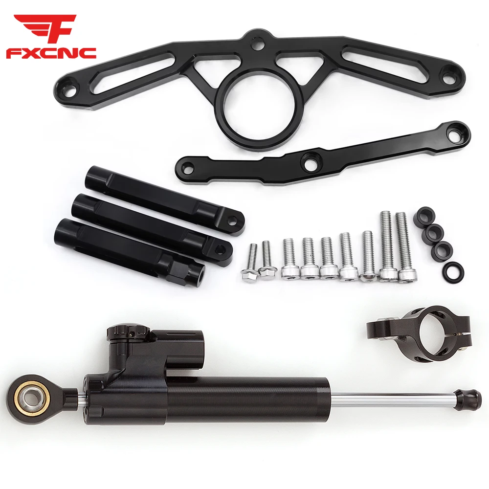 

For YAMAHA MT09 FZ09 2021 2022 2023 CNC Aluminum Motorcycle Steering Damper Stabilizer Bracket Mounting Support Kit Holder