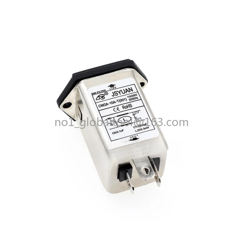 Power Amplifier Chassis Power Filter CW2A-10A-T 220VAC Single-phase AC with Insurance AC Socket Type