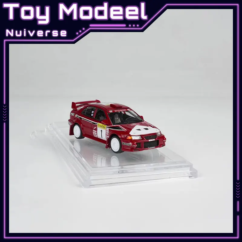 

BM Mitsubishi Lancer EVO 6 Rally No 1, гоночный автомобиль 1:64, прецизионный литой под давлением сплав, коллекционная модель, идеальный подарок